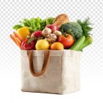 فایل لایه باز کیسه پارچه ای سبزیجات تازه فایل لایه باز کیسه پارچه ای سبزیجات تازه