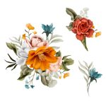 وکتور دسته گل پاییزی آبرنگی وینتیج زیبا وکتور دسته گل پاییزی آبرنگی وینتیج زیبا