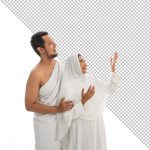 فایل لایه باز مرد و زن با لباس فرم حج عمره با پس زمینه شفاف فایل لایه باز مرد و زن با لباس فرم حج عمره با پس زمینه شفاف