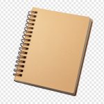 فایل لایه باز دفترچه یادداشت رنگ کرم با پس زمینه شفاف جدا شده فایل لایه باز دفترچه یادداشت رنگ کرم با پس زمینه شفاف جدا شده