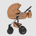 فایل لایه باز کالسکه رنگ کرم