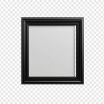 فایل لایه باز قاب عکس مربعی رنگ مشکی با پس زمینه شفاف جدا شده فایل لایه باز قاب عکس مربعی رنگ مشکی با پس زمینه شفاف جدا شده