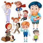 وکتور تصویر کوچولو های بامزه وکتور تصویر کوچولو های بامزه