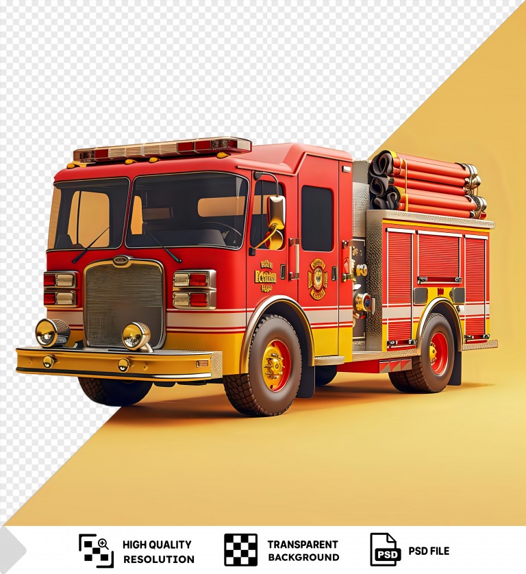 فایل لایه باز موکاپ ماشین آتش نشانی