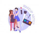 وکتور تصویر سازی آرایشگری وکتور تصویر سازی آرایشگری