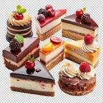 فایل لایه باز کیک های برش خورده مختلف فایل لایه باز کیک های برش خورده مختلف