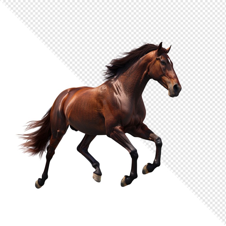 فایل لایه باز اسب در حال دویدن