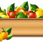 وکتور جعبه چوبی فلفل دلمه ای وکتور جعبه چوبی فلفل دلمه ای