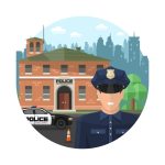 وکتور شخصیت کارتونی پلیس وکتور شخصیت کارتونی پلیس