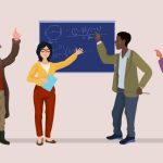وکتور معلمان در حال تدریس وکتور معلمان در حال تدریس
