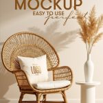 فایل لایه باز موکاپ دکوراسیون اتاق نشیمن به سبک بوهمی فایل لایه باز موکاپ دکوراسیون اتاق نشیمن به سبک بوهمی