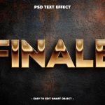 فایل لایه باز افکت متن FINALE فایل لایه باز افکت متن FINALE