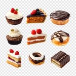 فایل لایه باز انواع کیک و شیرینی های شکلاتی فایل لایه باز انواع کیک و شیرینی های شکلاتی