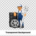 فایل لایه باز تصویر مرد مکانیک