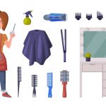 وکتور آرایشگاه زنانه با ست ابزار حرفه ای آرایشگاه وکتور آرایشگاه زنانه با ست ابزار حرفه ای آرایشگاه
