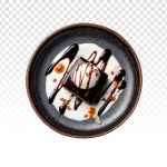 فایل لایه باز کیک شکلاتی با بستنی فایل لایه باز کیک شکلاتی با بستنی