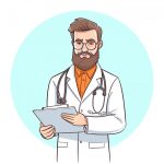 وکتور تصویر پرتره آقای دکتر وکتور تصویر پرتره آقای دکتر