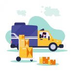 وکتور کامیون حمل بار وکتور کامیون حمل بار