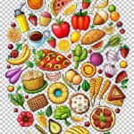 فایل لایه باز تصویر میوه و سبزیجات فایل لایه باز تصویر میوه و سبزیجات