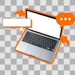 فایل لایه باز لپ تاپ با صفحه نمایش خالی و پس زمینه شفاف و جدا شده فایل لایه باز لپ تاپ با صفحه نمایش خالی و پس زمینه شفاف و جدا شده