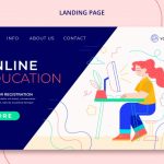 فایل لایه باز طراحی آموزش آنلاین