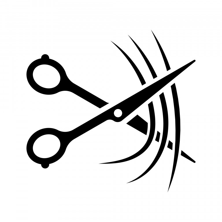 وکتور سیلوئت قیچی آرایشگری