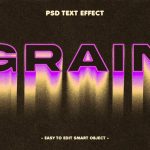 فایل لایه باز افکت متن GRAIN فایل لایه باز افکت متن GRAIN
