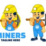 وکتور تصویر کارتونی کارگر معدن وکتور تصویر کارتونی کارگر معدن
