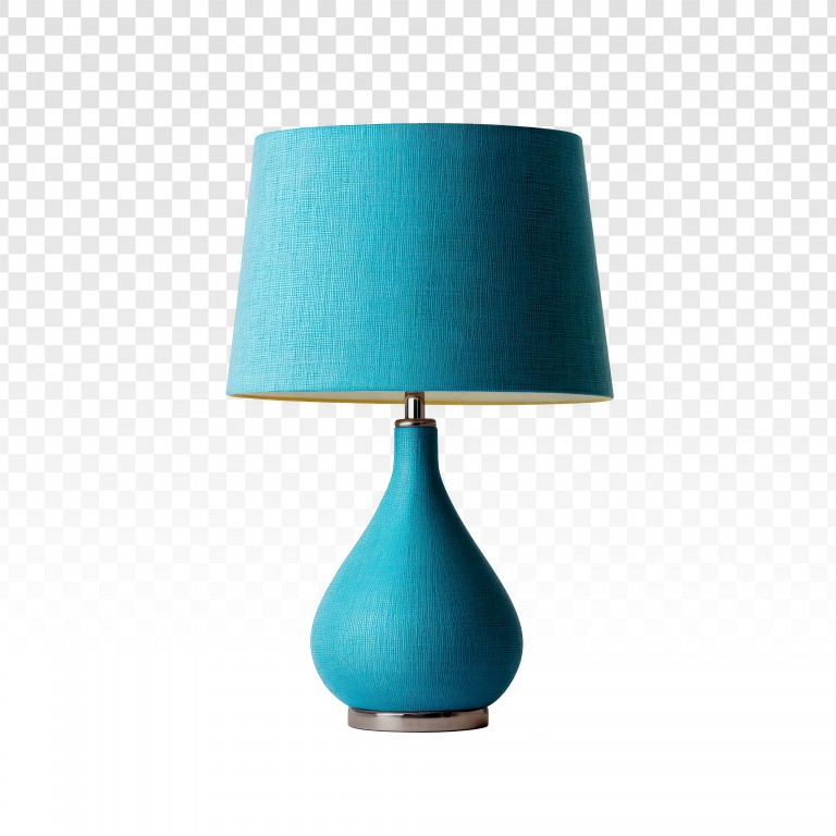 فایل لایه باز چراغ رومیزی فیروزه ای مدرن