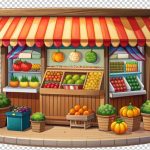 فایل لایه باز غرفه سبزیجات تازه