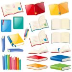 وکتور مجموعه کتاب های رنگی وکتور مجموعه کتاب های رنگی