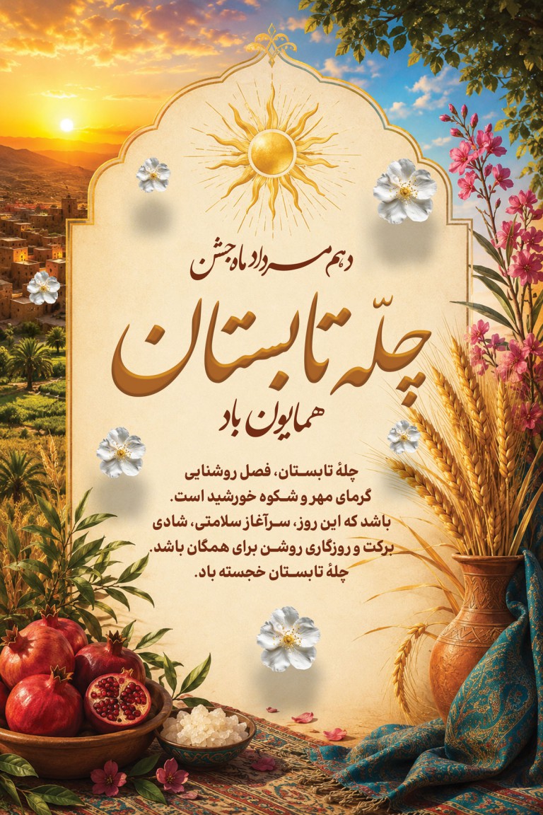 فایل لایه باز بنر جشن چله تابستان