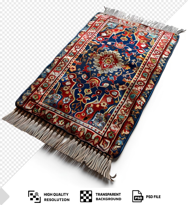 فایل لایه باز فرش گلدار سرمه ای
