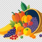 فایل لایه باز میوه جات مختلف طراحی شده با پس زمینه شفاف جدا شده