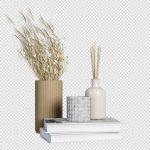 فایل لایه باز تصویر کتاب ها را روی هم با گلدان گندم فایل لایه باز تصویر کتاب ها را روی هم با گلدان گندم