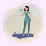 وکتور پرستار به همراه ست تزریق خون وکتور پرستار به همراه ست تزریق خون