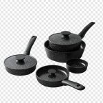 فایل لایه باز ست ماهیتابه نچسب مشکی ظروف آشپزخانه فایل لایه باز ست ماهیتابه نچسب مشکی ظروف آشپزخانه