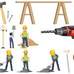وکتور ست کارگر ساختمانی با ابزارهای مختلف وکتور ست کارگر ساختمانی با ابزارهای مختلف