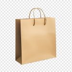 فایل لایه باز مدل کیف خرید کاغذ کرافت