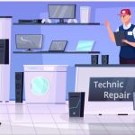 وکتور تصویر فروشگاه تعمیر کامپیوتر وکتور تصویر فروشگاه تعمیر کامپیوتر