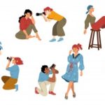 وکتور عکاسان حرفه ای با مدل ای مختلف ژست