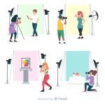 وکتور آتلیه محل کار عکاسان
