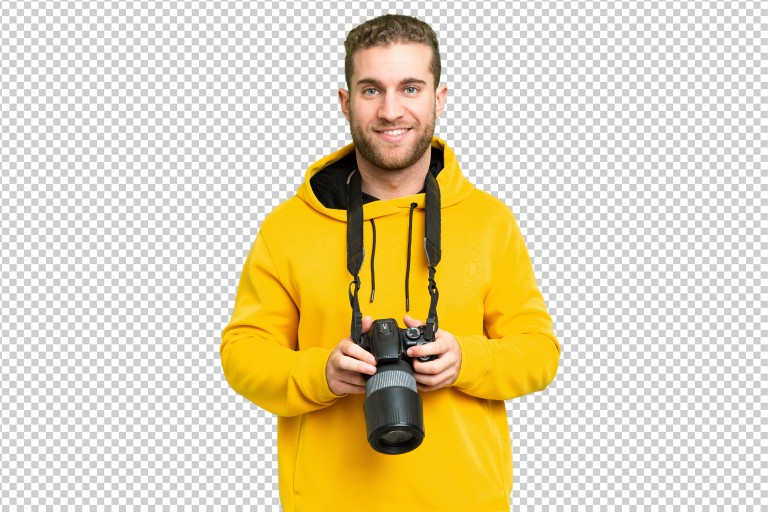 فایل لایه باز مرد عکاس