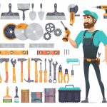 وکتور تصویر تعمیرکار با ابزارآلات مختلف وکتور تصویر تعمیرکار با ابزارآلات مختلف