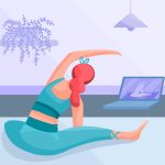 وکتور ورزش یوگا آنلاین وکتور ورزش یوگا آنلاین
