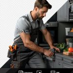 فایل لایه باز تعمیرکار مرد درحال کار کردن با پس زمینه شفاف جدا شده فایل لایه باز تعمیرکار مرد درحال کار کردن با پس زمینه شفاف جدا شده