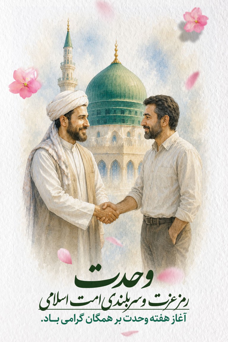 فایل لایه باز بنر گرامیداشت هفته وحدت