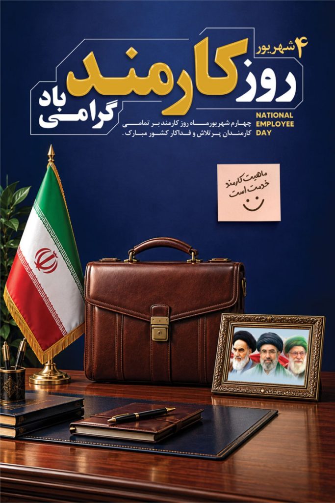 فایل لایه باز نمونه بنر روز کارمند