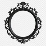 فایل لایه باز قاب گرد مشکی تزئین شده فایل لایه باز قاب گرد مشکی تزئین شده