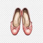 فایل لایه باز کفش باله رنگ هلویی فایل لایه باز کفش باله رنگ هلویی